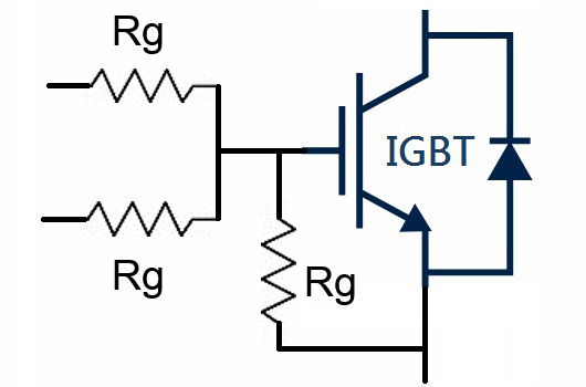 IGBTゲート抵抗の回路